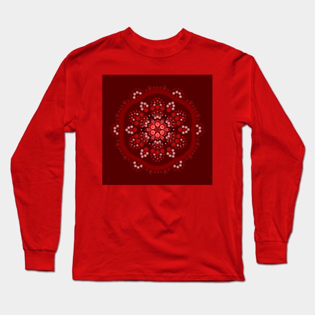 Dot painting meets mandalas 18-1 Long Sleeve T-Shirt by Dedoma